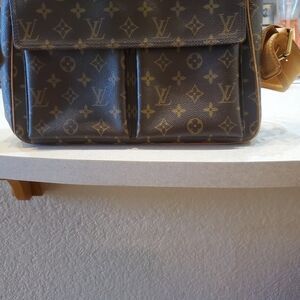 Louis Vuitton Monogram Brown and Gold Shoulder Bag